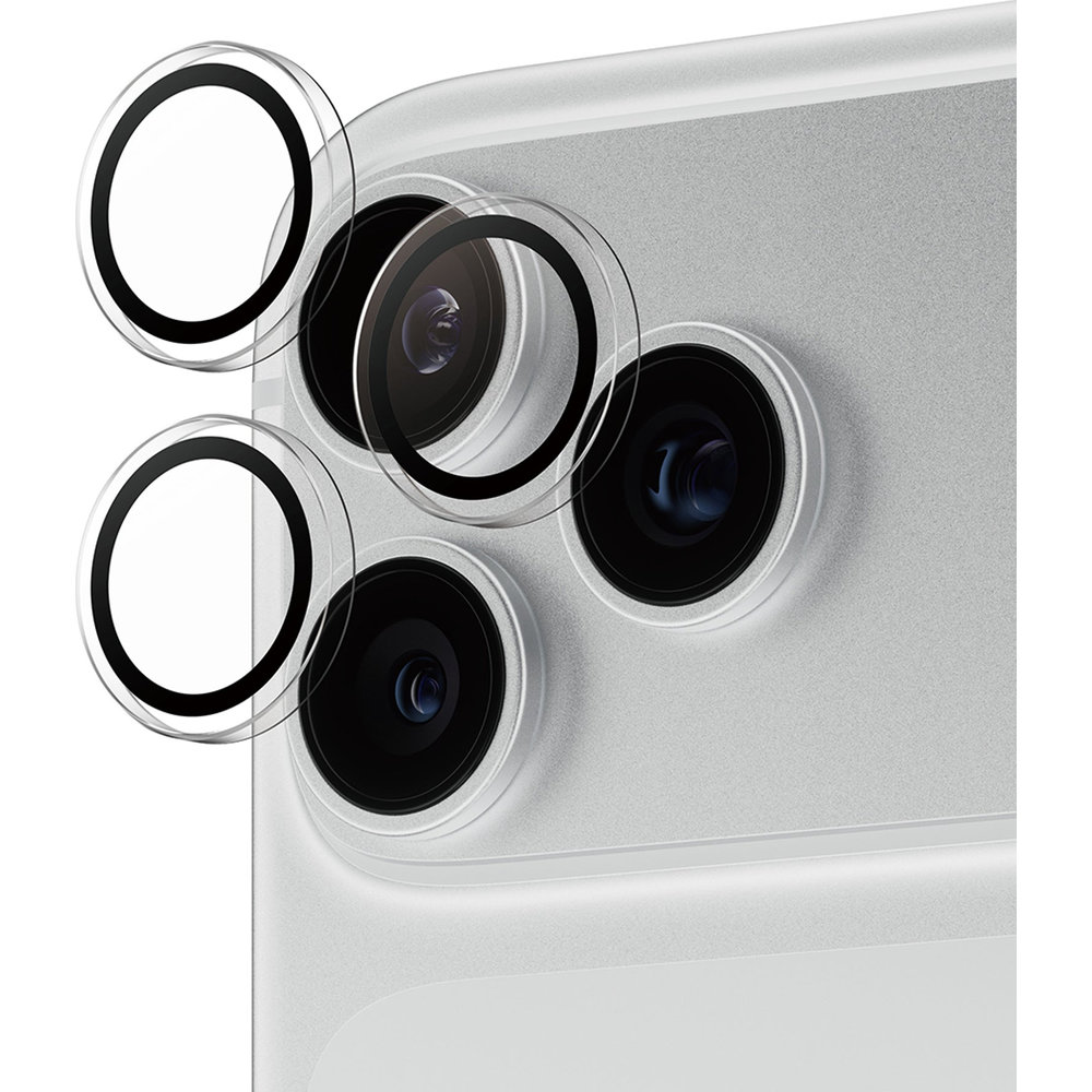 Pojedyncze lensy ze szkła hartowanego i aluminium na aparat z aplikatorem PanzerGlass Hoops do iPhone 18 Pro Max / 18 Pro, Transparent (przezroczysty)