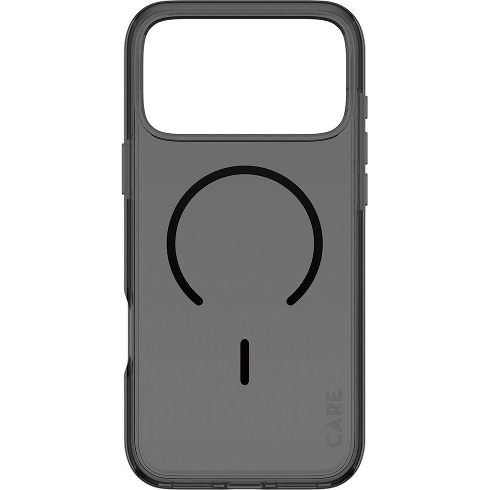 CARE by PanzerGlass Smokey Case MagSafe, MagSafe zabezpieczenie aparatu nieżółknący dostęp, Smokey Black (przydymiony-czarny)