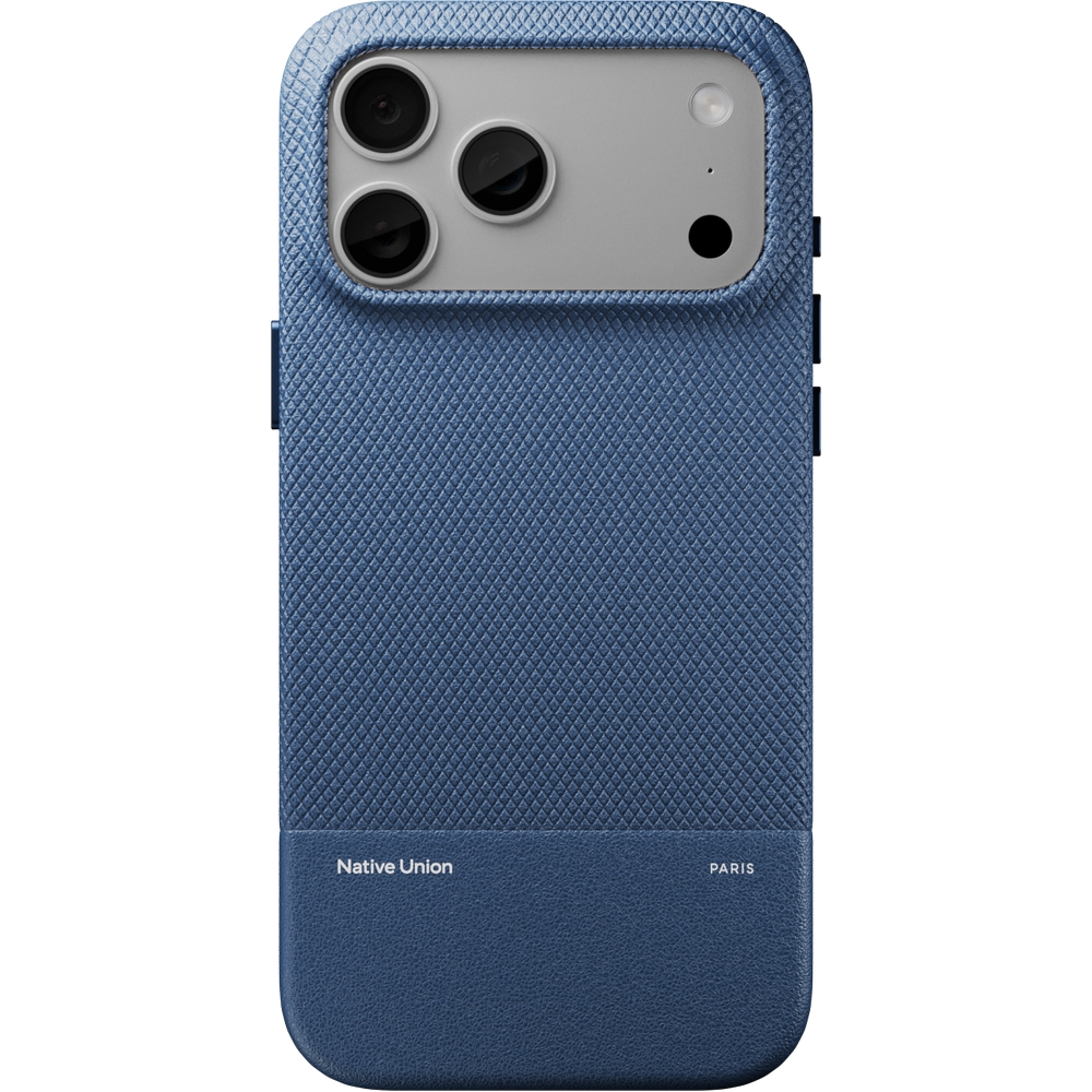 Nowoczesny design etui Native Union (Re)Classic Case do iPhone 18 Pro, Navy (granatowy)