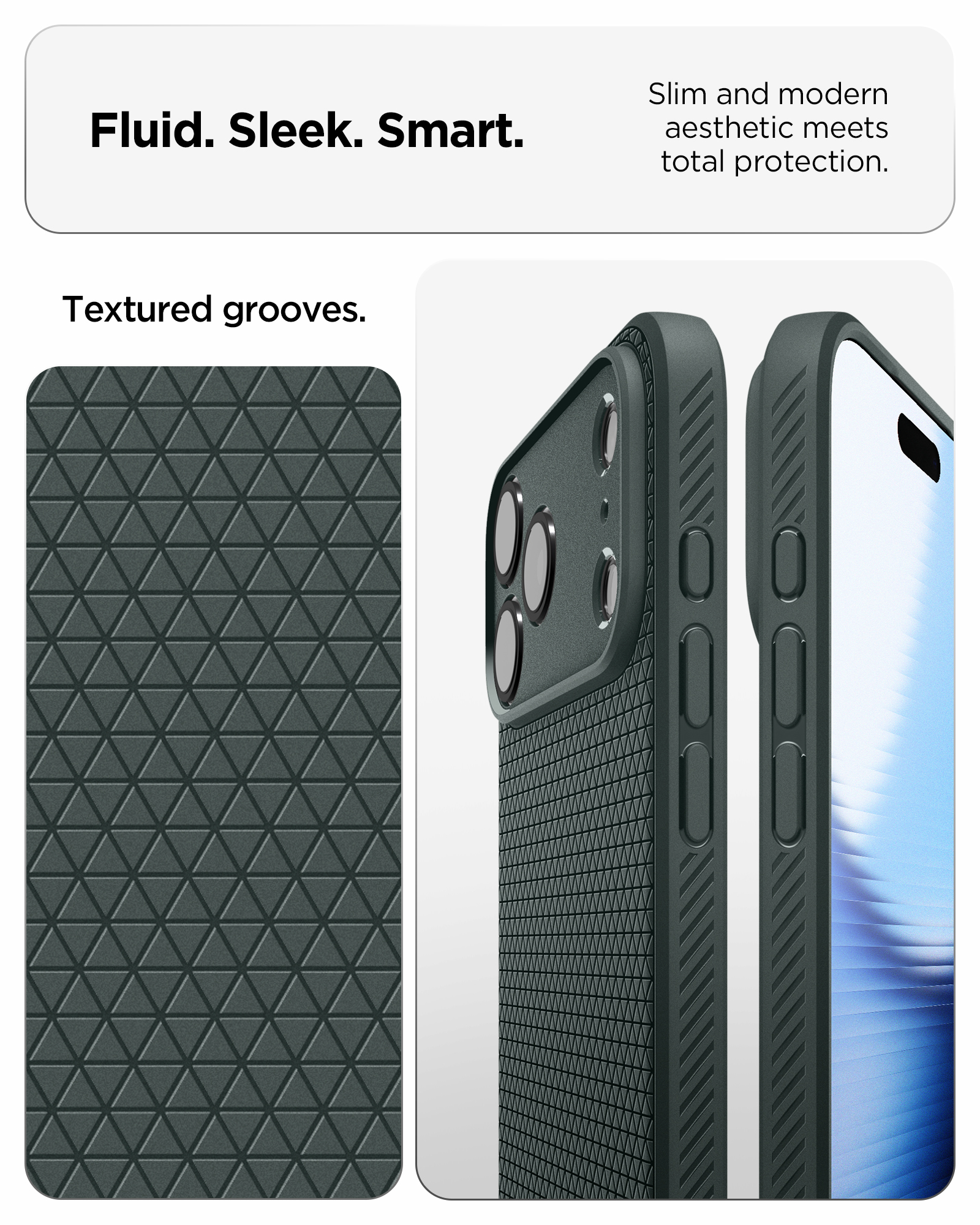 Etui Spigen Liquid Air do iPhone 18 Pro, Abyss Green (zielony)