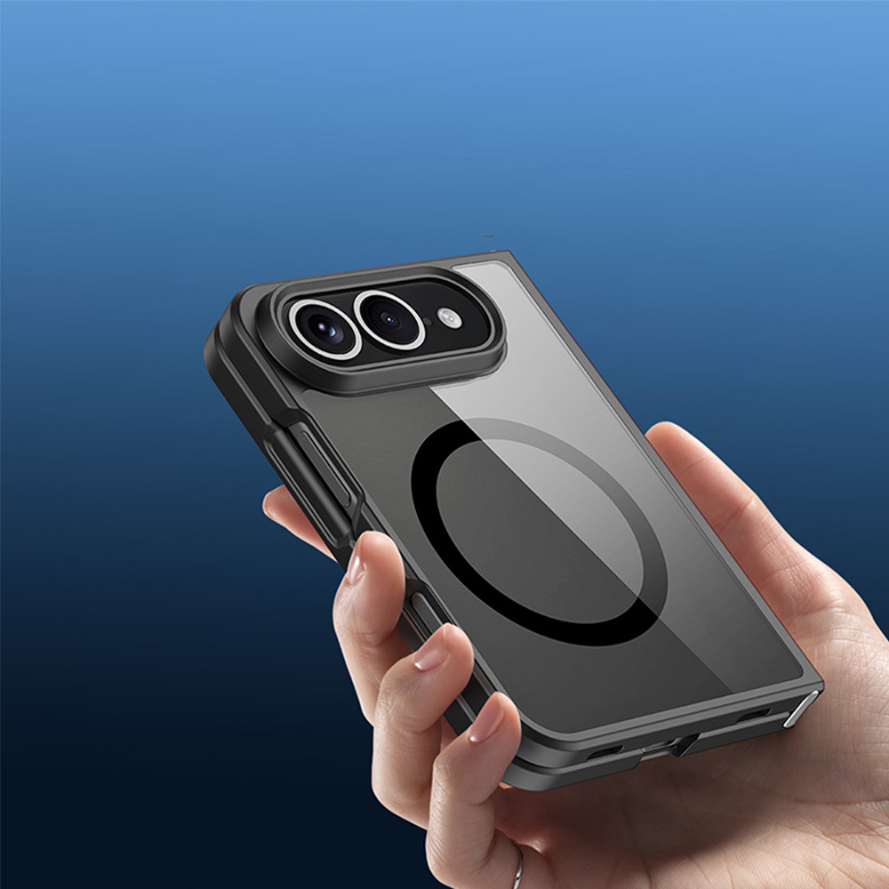 Etui Dux Ducis Aimo Mag do iPhone Duo, Black (przezroczysto-czarny)