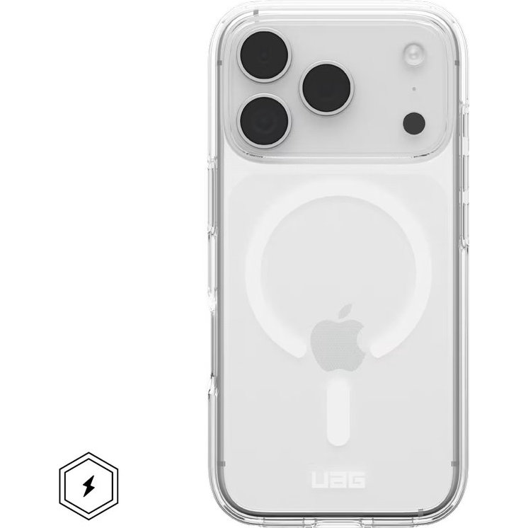 Urban Armor Gear Scout, magnetyczna kompatybilność MagSafe, bezprzewodowa obsługa akcesoriów, Ice/White (przezroczysto-biały)