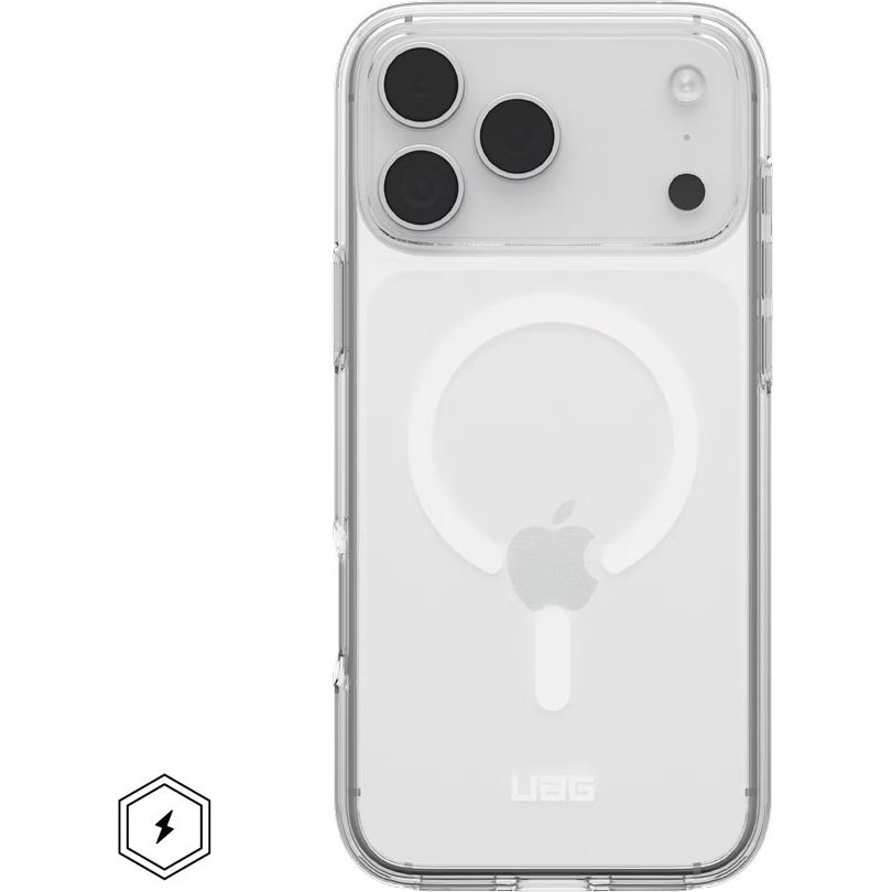 Urban Armor Gear Scout, magnetyczna kompatybilność MagSafe, bezprzewodowa obsługa akcesoriów, Ice/White (przezroczysto-biały)