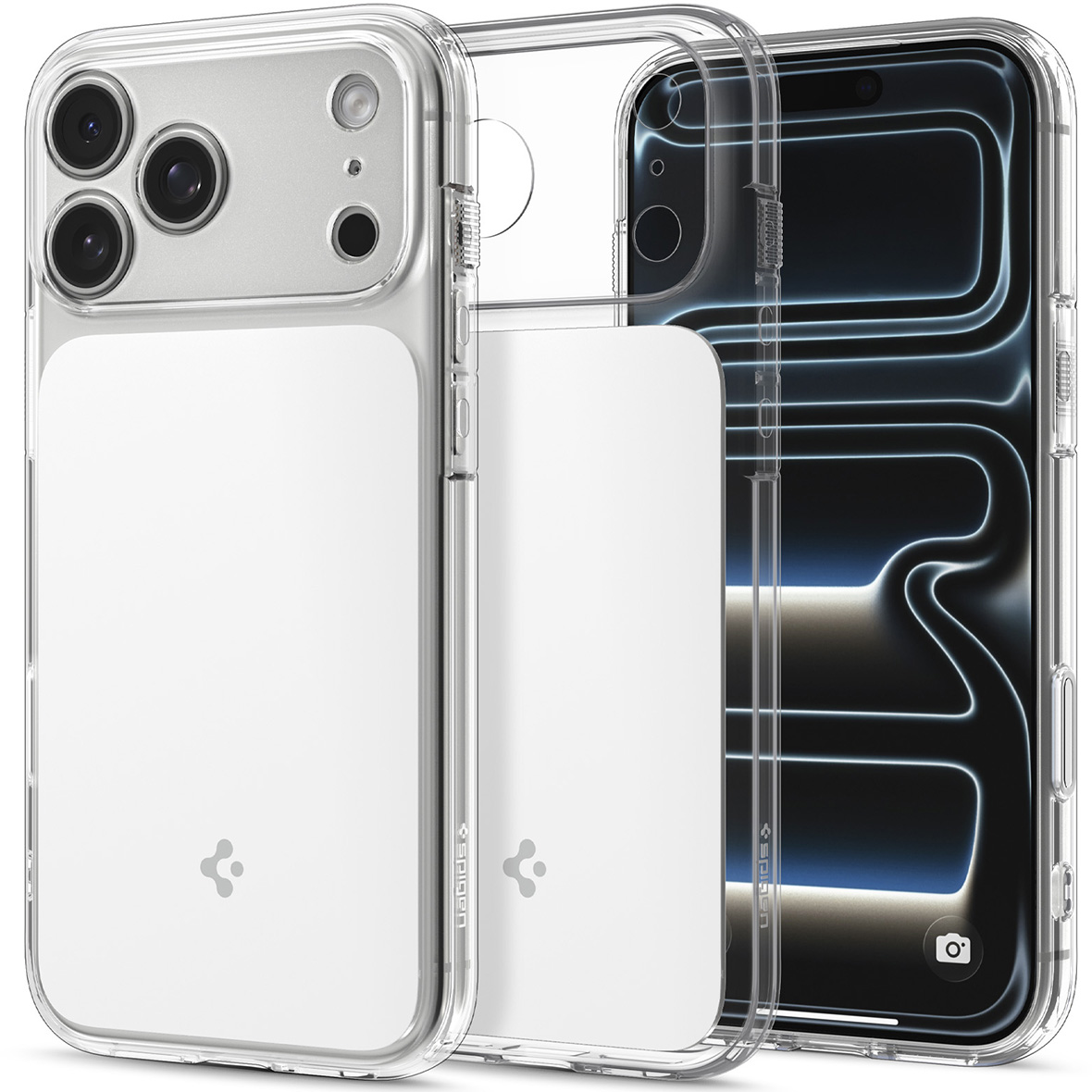 Etui Spigen Ultra Hybrid T Mag z MagSafe do iPhone 18 Pro, Glossy White (przezroczysto-biały)