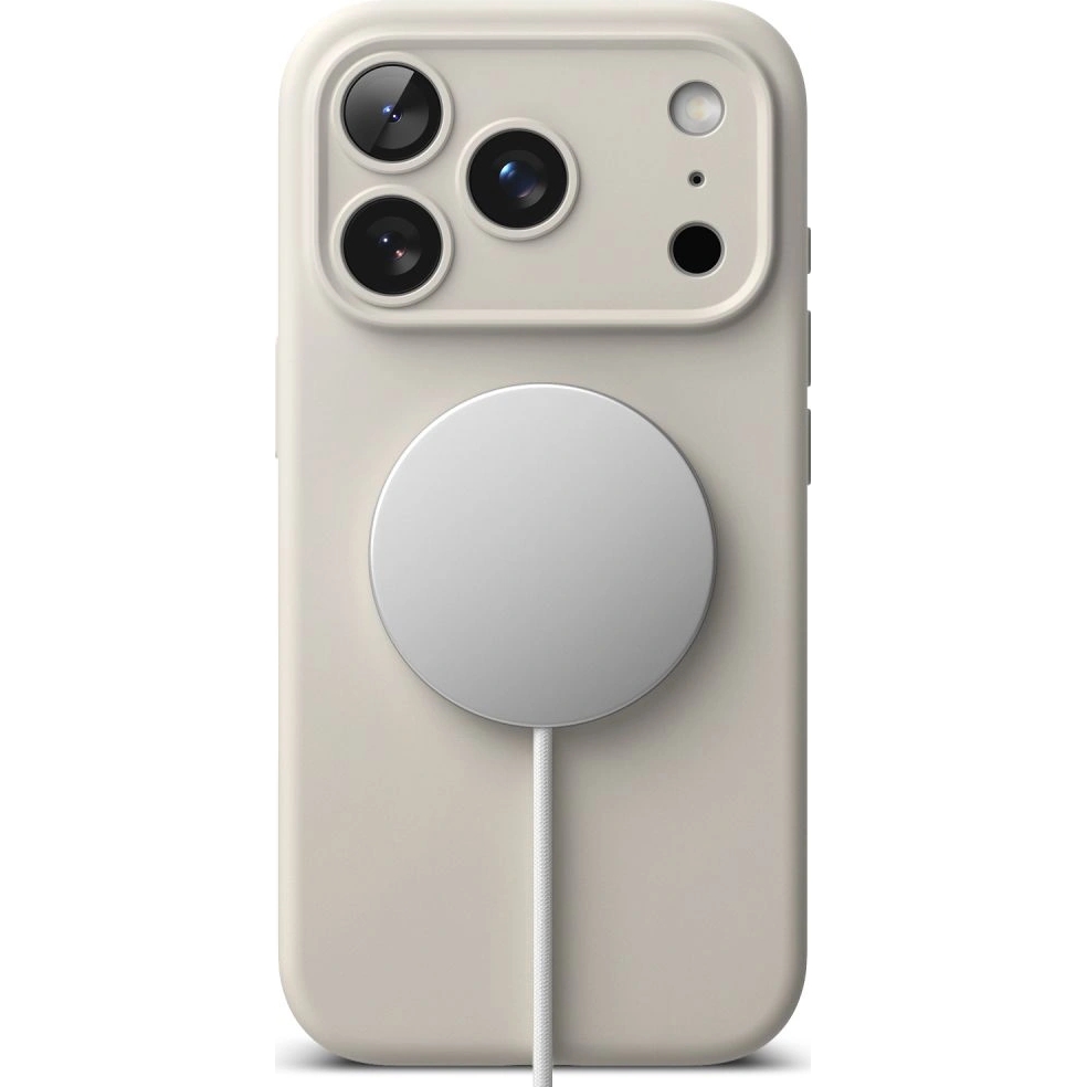 Etui Ringke Silicone Magnetic do iPhone 18 Pro Max / 17 Pro Max, Stone (beżowy)
