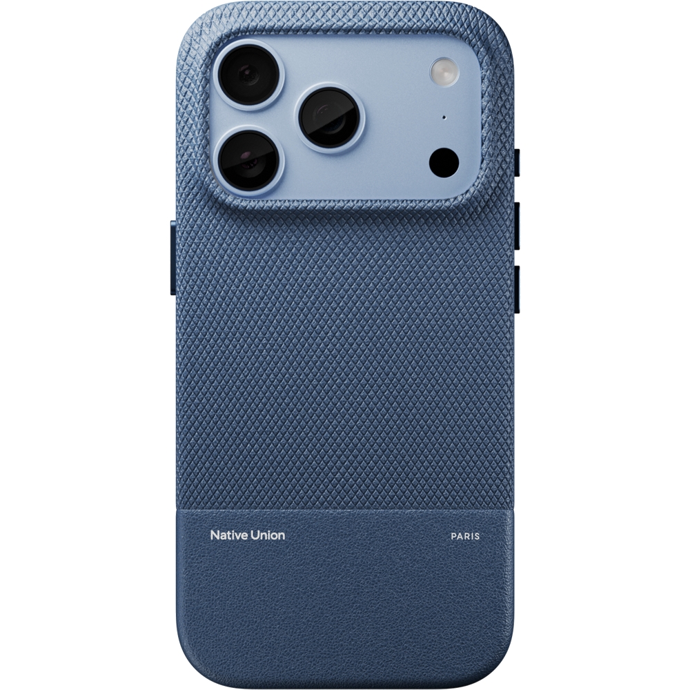Nowoczesny design etui Native Union (Re)Classic Case do iPhone 18 Pro, Navy (granatowy)