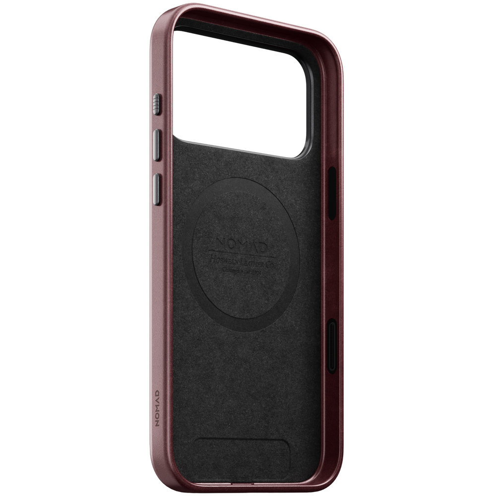 Nomad Traditional Leather Case Horween Series, prestiżowy dodatek, komfort użytkowania, perfekcyjne wykończenie, Burgundy (bordowy)