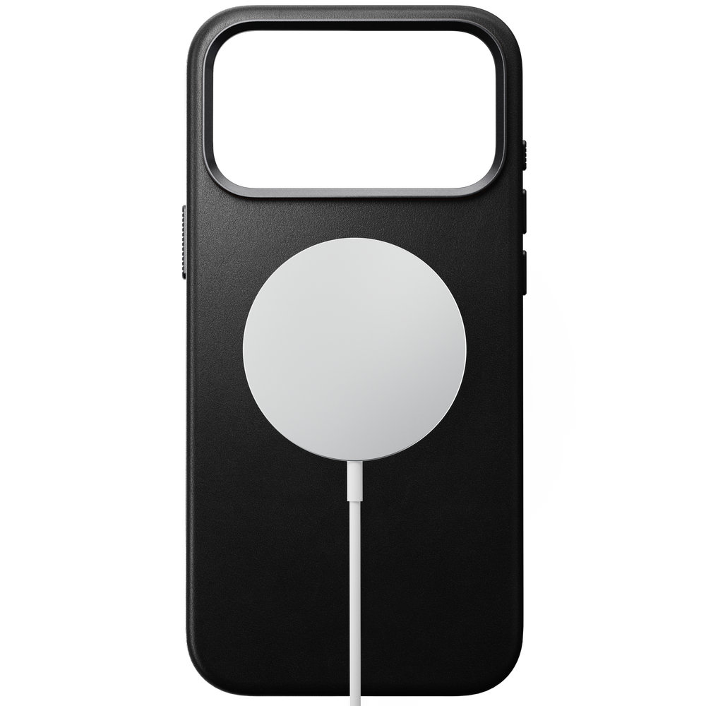 Nomad Traditional Leather Case, magnesy MagSafe, łatwe ładowanie, precyzyjne wycięcia, Black (czarny)