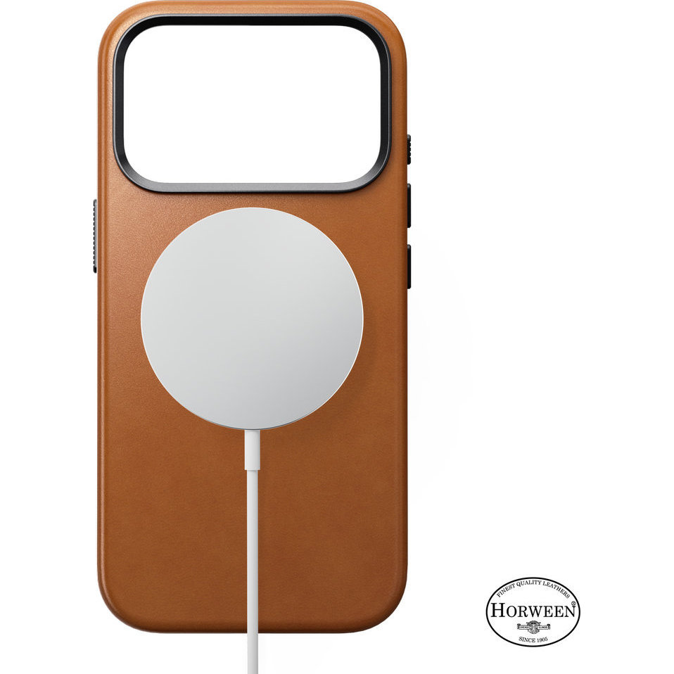 Nomad Traditional Leather Case Horween Series, magnesy MagSafe, łatwe ładowanie, precyzyjne wycięcia, Saddle (jasnobrązowy)