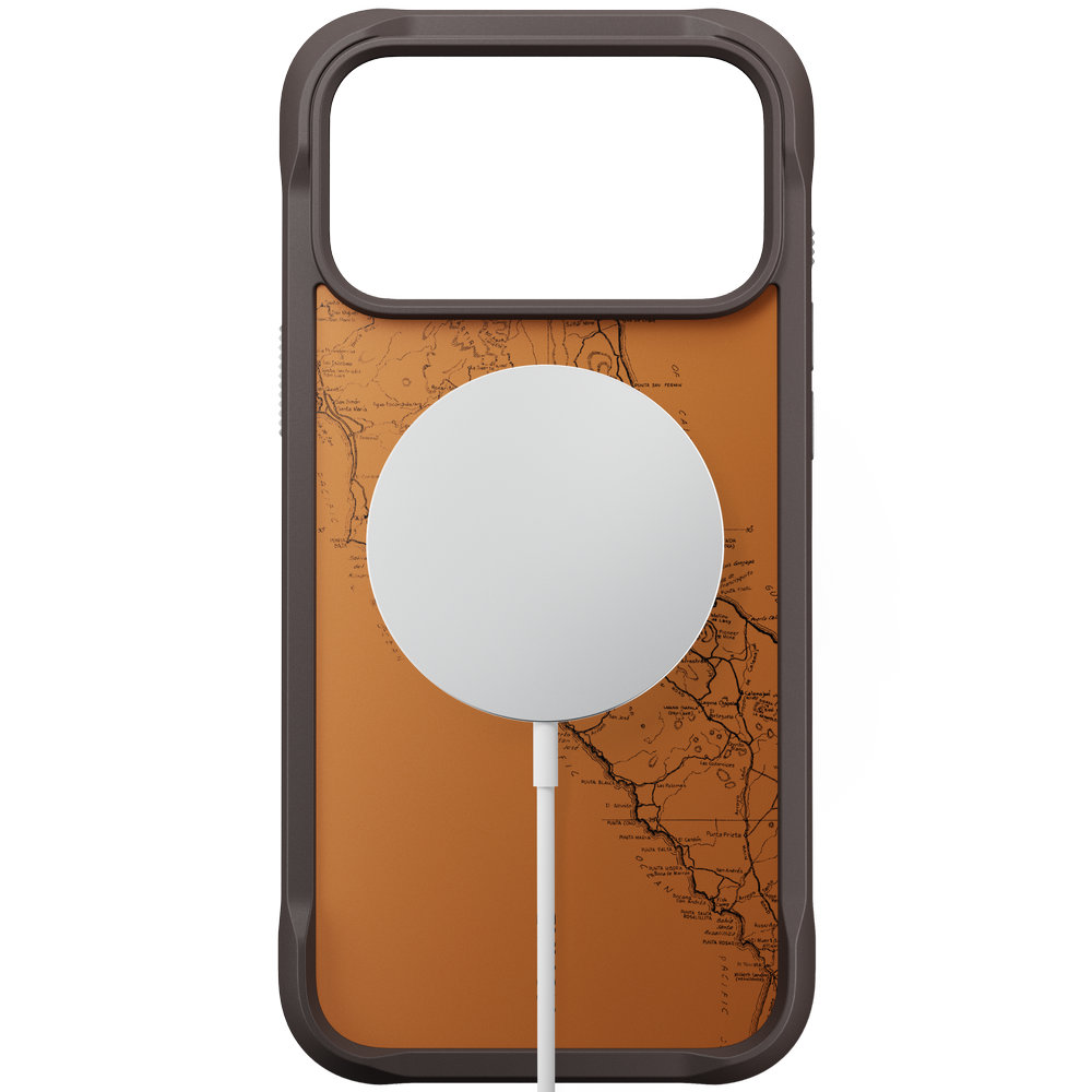 Etui ze skóry Nomad Rugged do iPhone 18 Pro Max / 17 Pro Max, Arroyo (pomarańczowo-czarny wzorzysty)