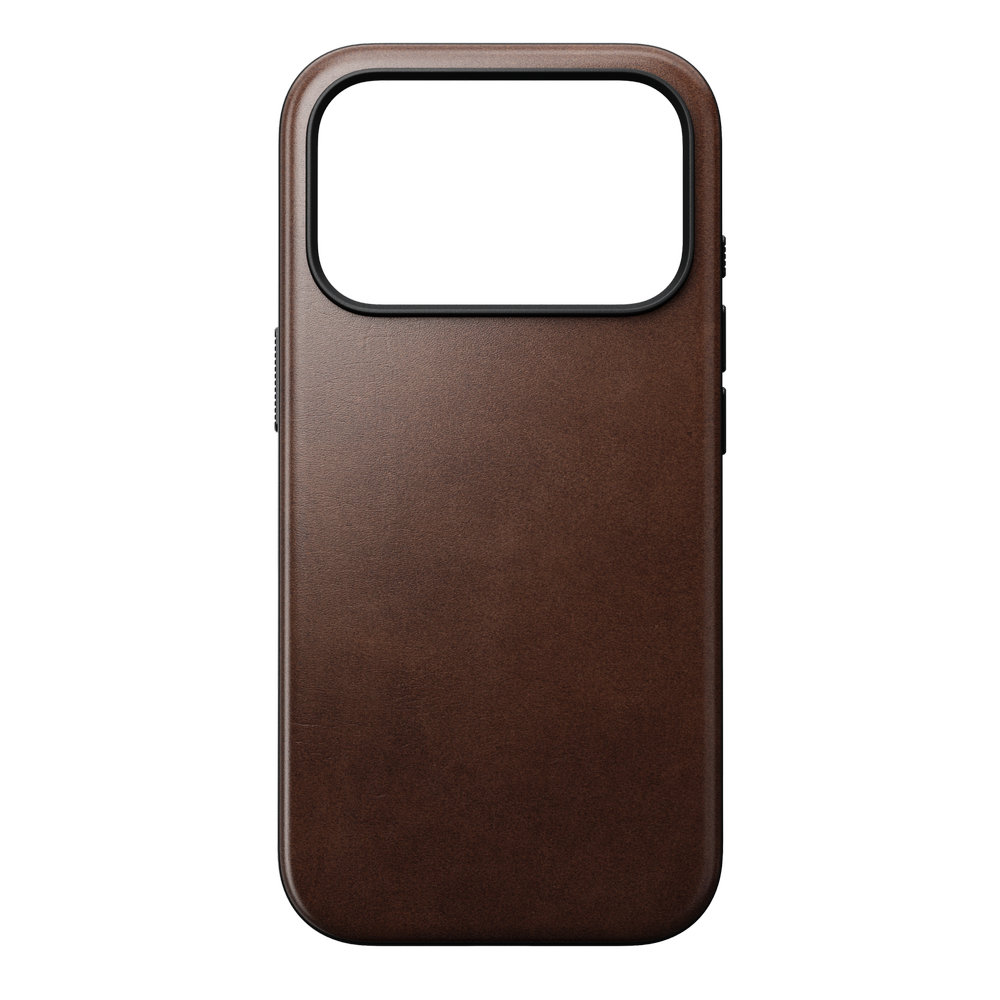 Skórzane etui Nomad Modern Leather Horween Series do MagSafe, do iPhone 18 Pro / 17 Pro, Rustic Brown (rustykalny brązowy)
