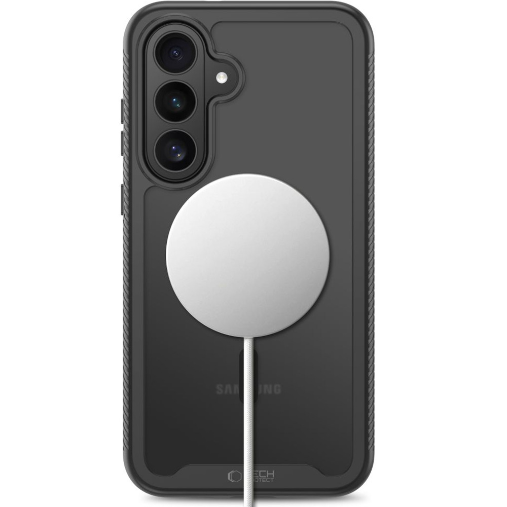 Etui Tech-Protect Defense do MagSafe do Galaxy S26 FE, Matte Black (czarny matowy)