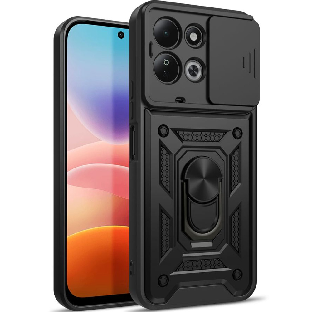 Etui z ringiem Tech-Protect Camshield Pro do Xiaomi Redmi 17 5G / 4G, Black (czarny)
