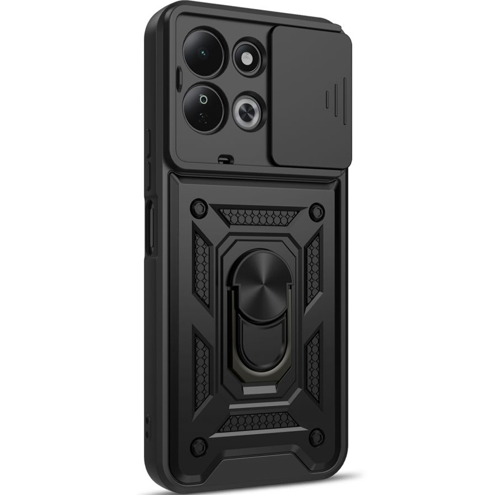 Etui z ringiem Tech-Protect Camshield Pro do Xiaomi Redmi 17 5G / 4G, Black (czarny)