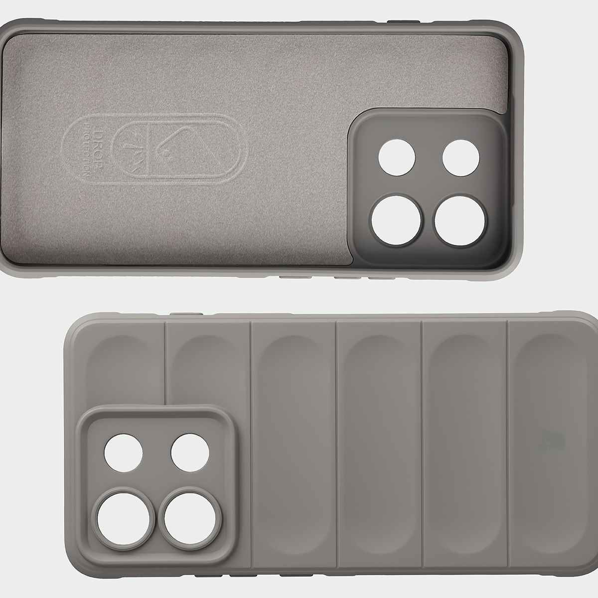 Wyściółka z mikrofibry, wyżłobienia na pleckach i wzmocnione narożniki w etui Bizon Case Tur do Motorola Edge 70 Max