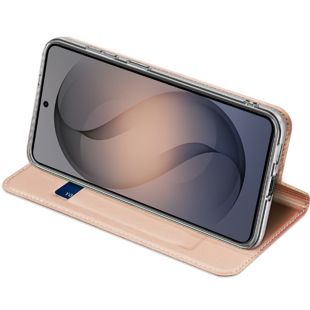 Etui z klapką Dux Ducis Skin Pro do Galaxy S26 FE, Rose (różowozłoty)