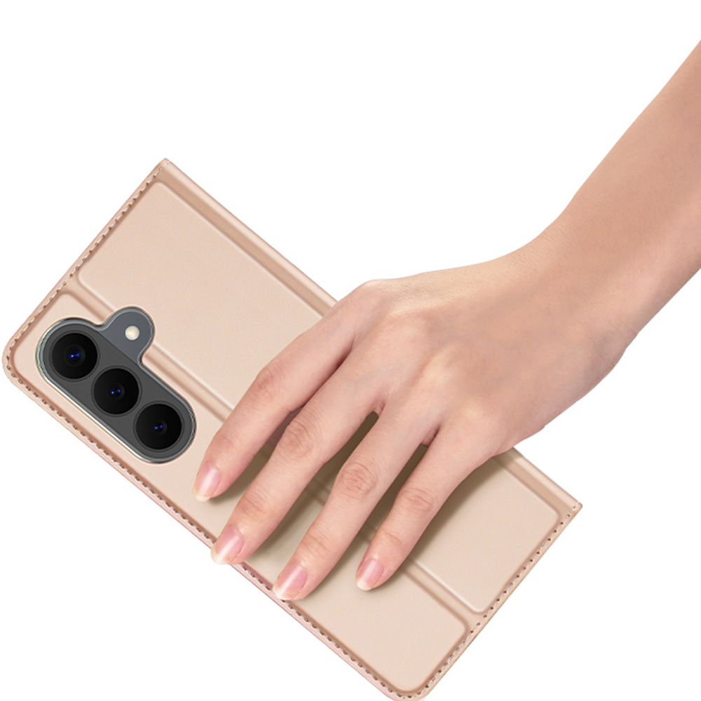 Etui z klapką Dux Ducis Skin Pro do Galaxy S26 FE, Rose (różowozłoty)