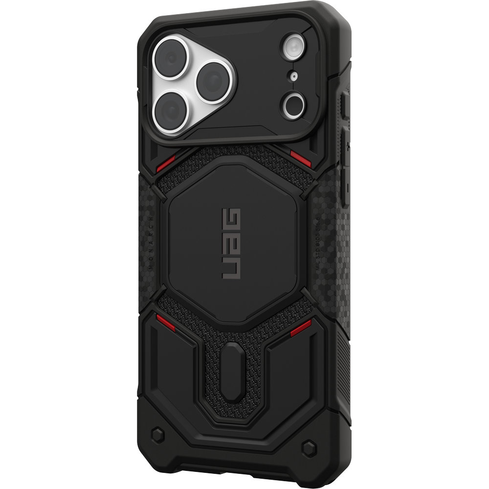 Etui pancerne Urban Armor Gear Monarch Pro Kevlar Mag do MagSafe do iPhone 18 Pro Max / 17 Pro Max, Kevlar Black (czarny z kevlarem)