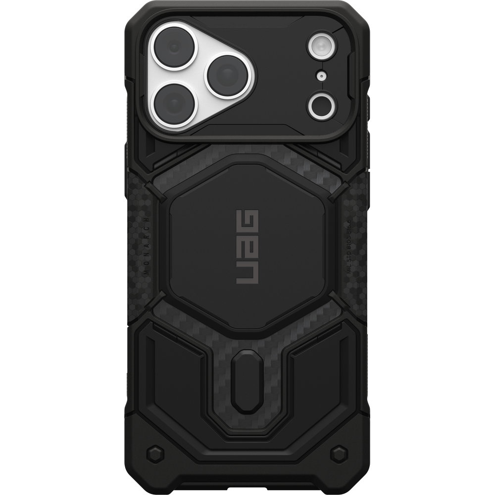 Etui pancerne Urban Armor Gear Monarch Pro Carbon Mag do MagSafe do iPhone 18 Pro Max / 17 Pro Max, Carbon Fiber (czarny)