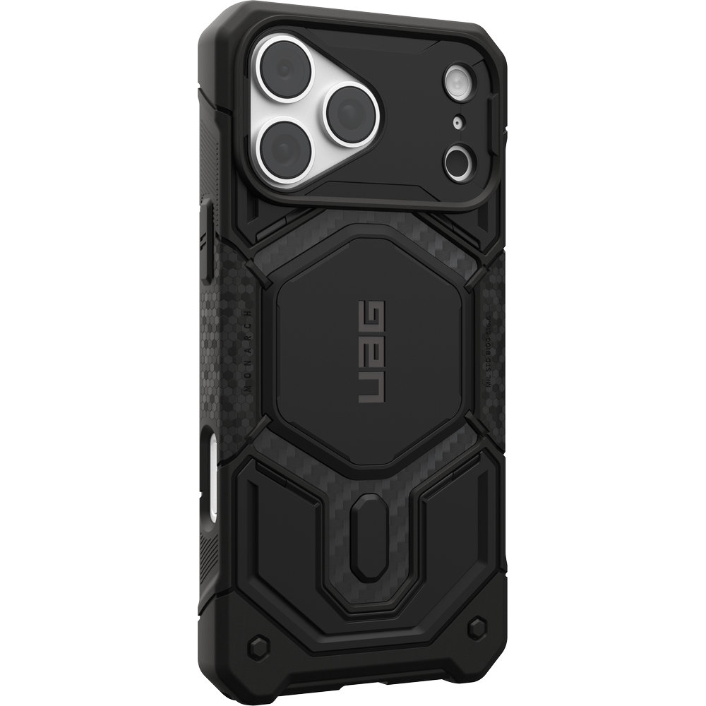 Etui pancerne Urban Armor Gear Monarch Pro Carbon Mag do MagSafe do iPhone 18 Pro Max / 17 Pro Max, Carbon Fiber (czarny)