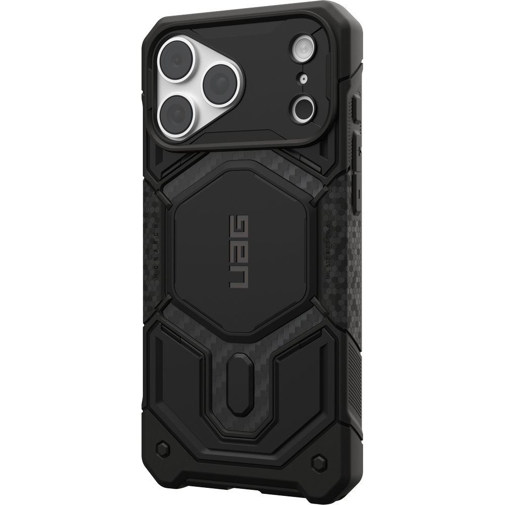Etui pancerne Urban Armor Gear Monarch Pro Carbon Mag do MagSafe do iPhone 18 Pro Max / 17 Pro Max, Carbon Fiber (czarny)