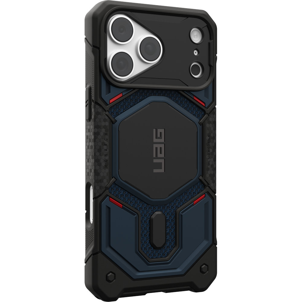 Etui pancerne Urban Armor Gear Monarch Pro Kevlar Mag do MagSafe do iPhone 18 Pro Max / 17 Pro Max, Kevlar Mallard (granatowo-czarny z kevlarem)