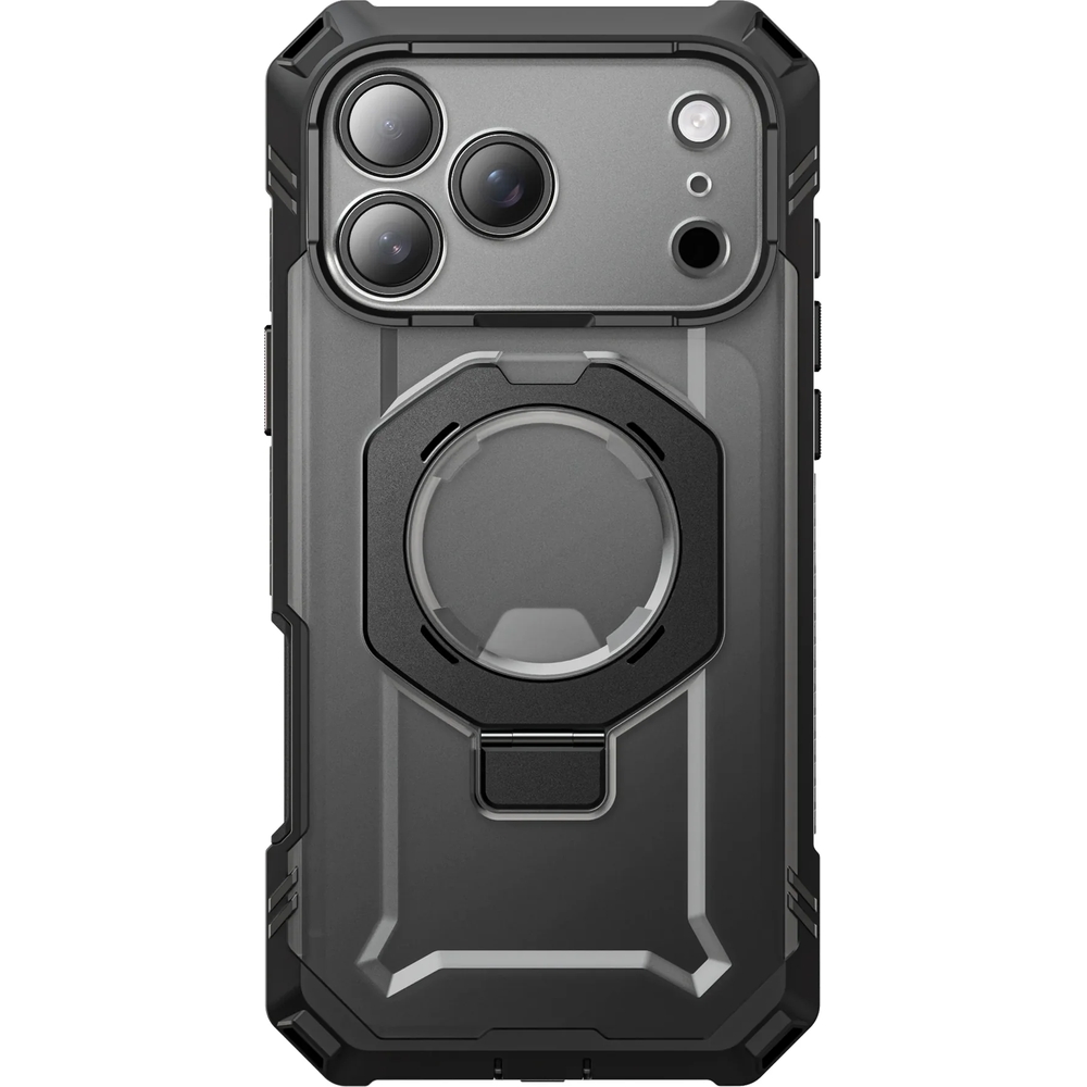 Etui pancerne Supcase UB Grip Pro Mag do MagSafe (CC) do iPhone 18 Pro / 17 Pro, Black (przezroczysto-czarny)