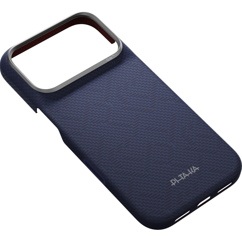 PITAKA Ultra-Slim Case, elegancja ochrona minimalistyczny nowoczesny trwałość codzienność, Sapphire Blue (niebieski z monogramem)