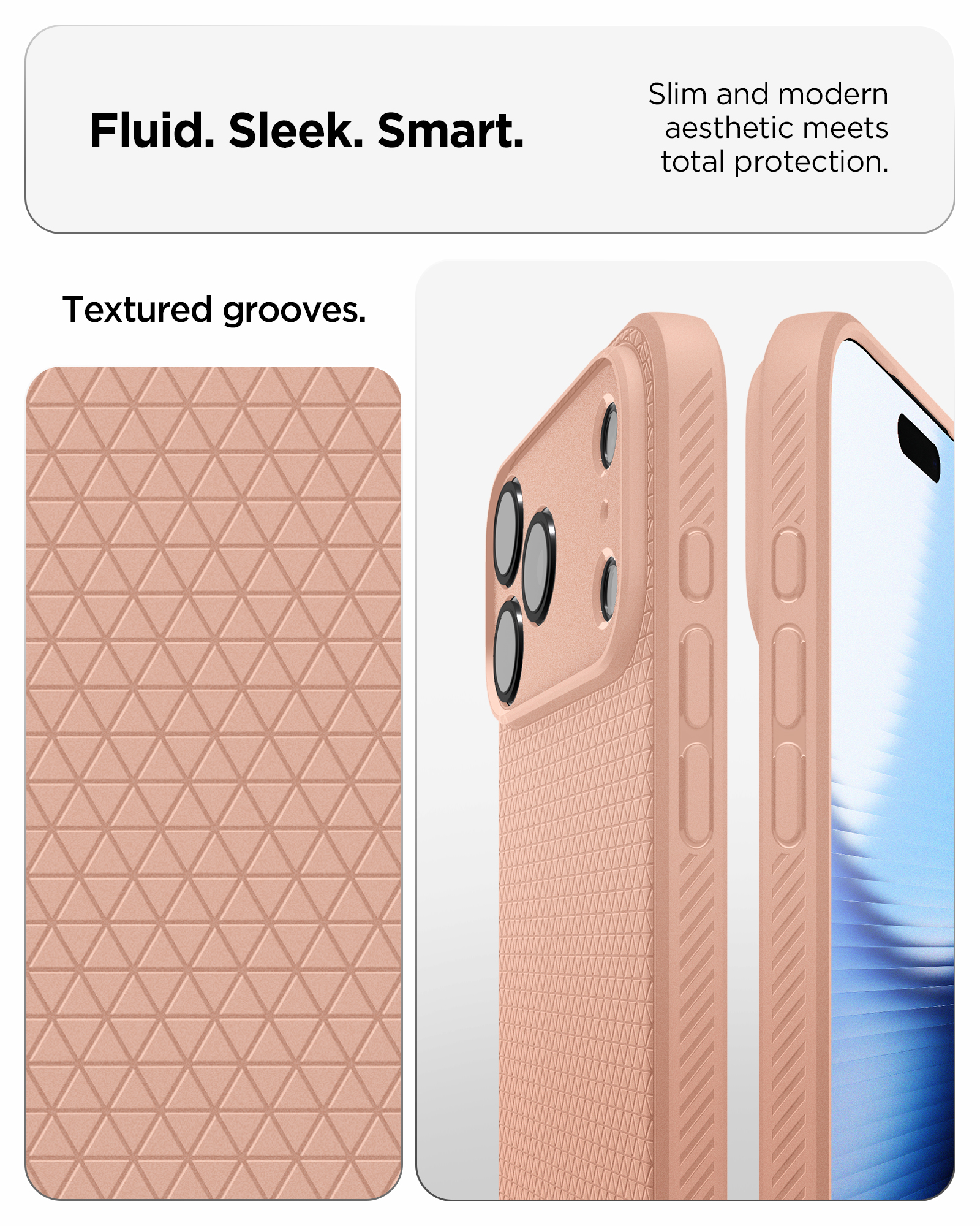 Etui Spigen Liquid Air do iPhone 18 Pro Max, Rose Titanium (różowy)