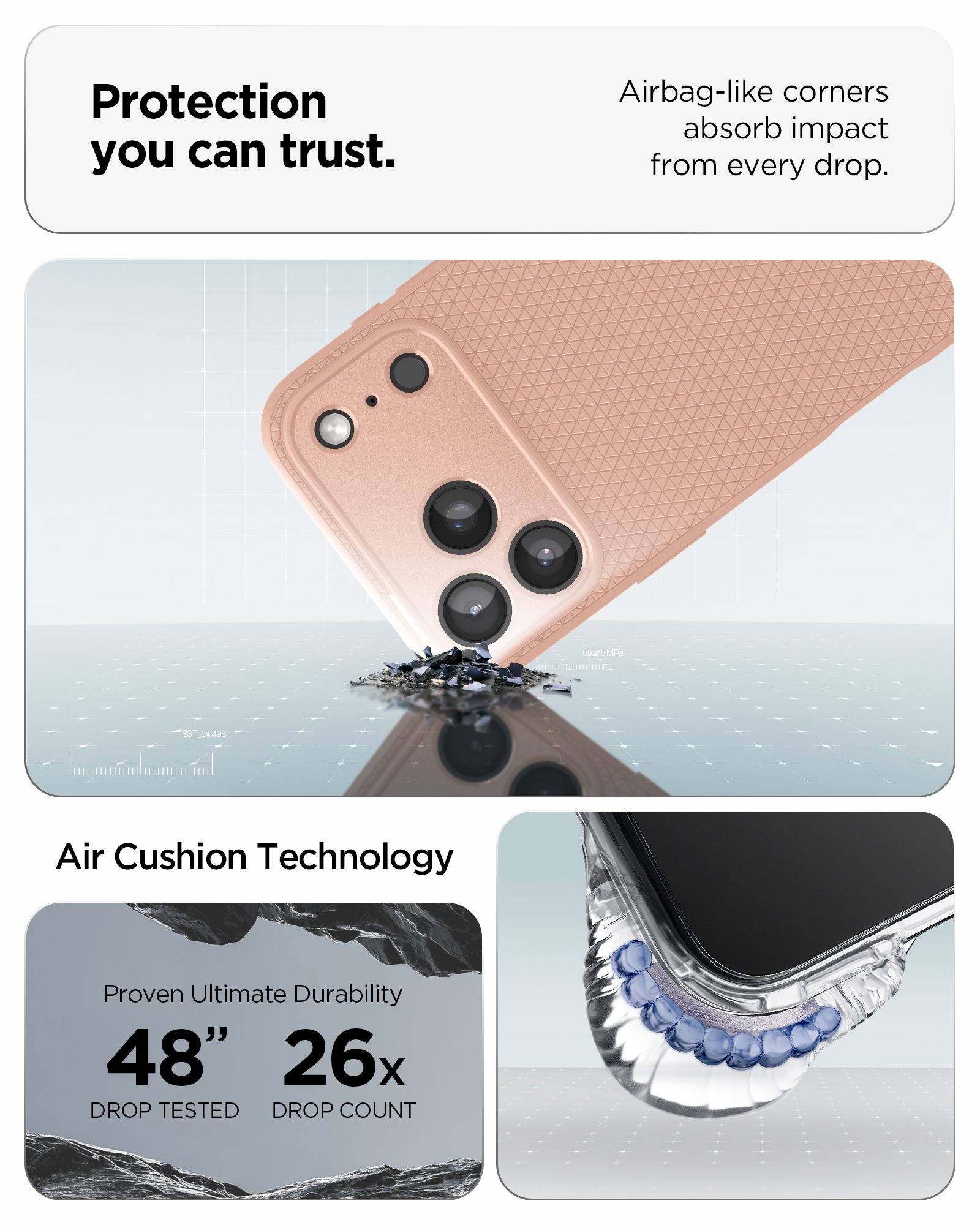 Etui Spigen Liquid Air do iPhone 18 Pro Max, Rose Titanium (różowy)