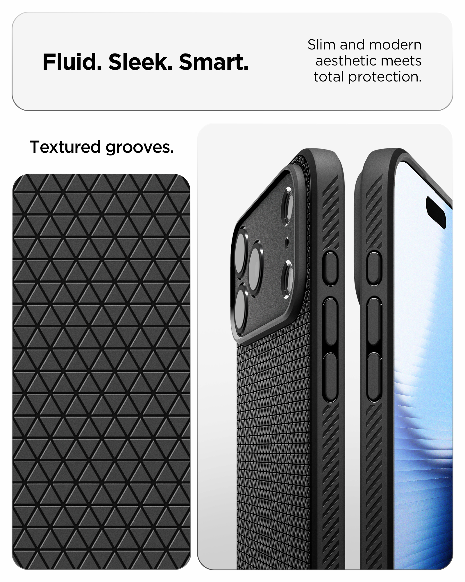 Etui Spigen Liquid Air do iPhone 18 Pro Max, Matte Black (czarny)