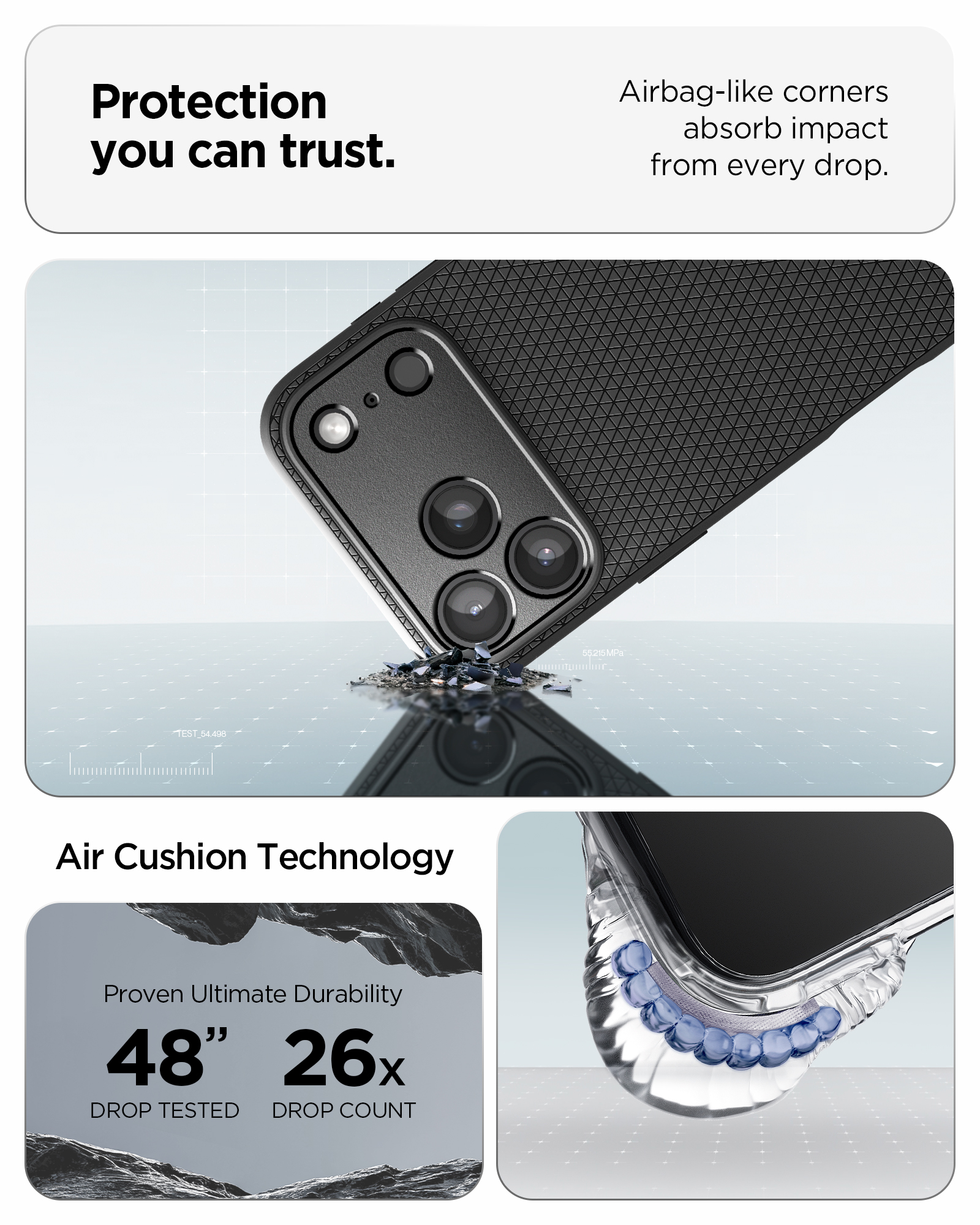 Etui Spigen Liquid Air do iPhone 18 Pro Max, Matte Black (czarny)