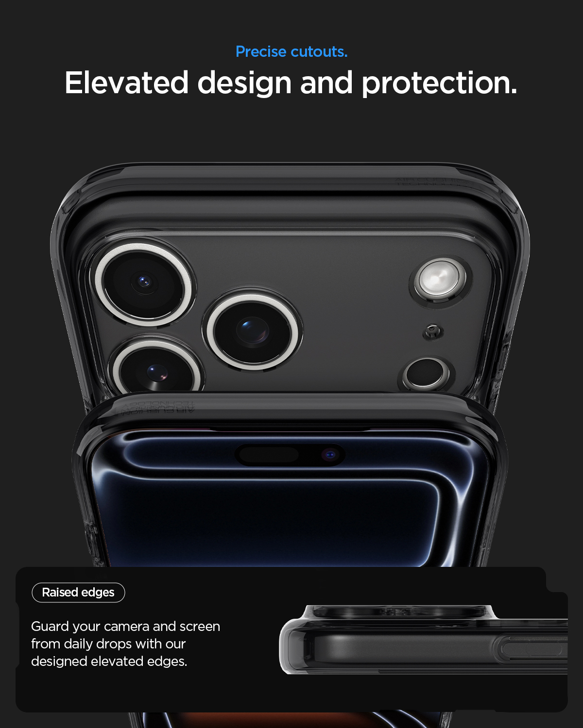 Etui Spigen Ultra Hybrid Mag z MagSafe do iPhone 18 Pro Max, Zero One Black (kolor etui: przydymiony/szary z nadrukowanym motywem odwzorowującym wewnętrzny układ komponentów smartfona / kolor ramki: przydymiony)