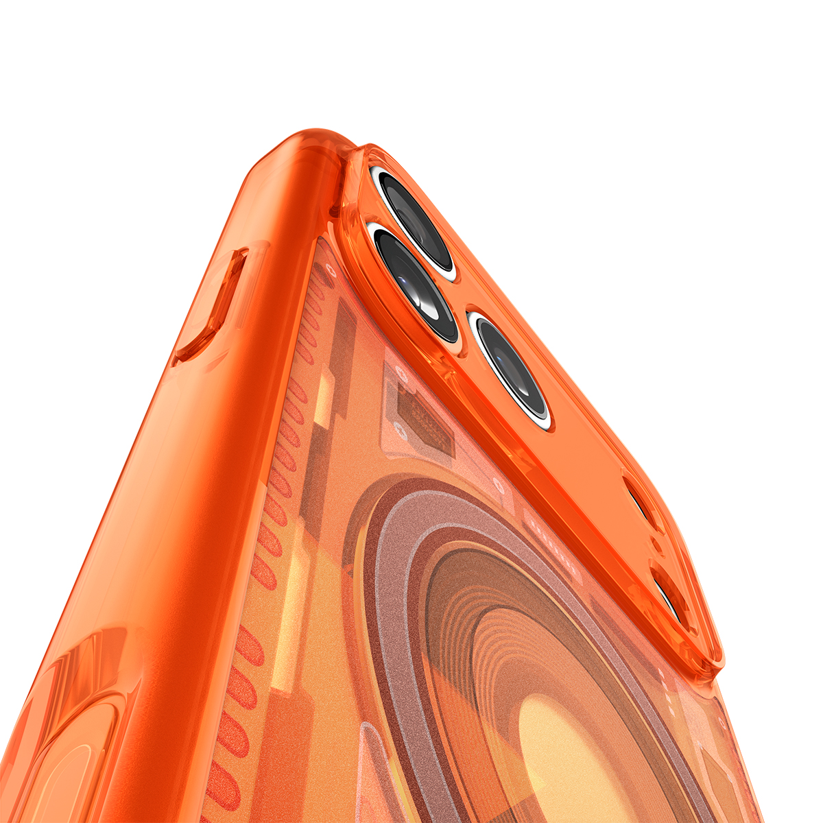 Etui Spigen Ultra Hybrid Mag z MagSafe do iPhone 18 Pro / 17 Pro, Tangerine (pomarańczowo-szary)