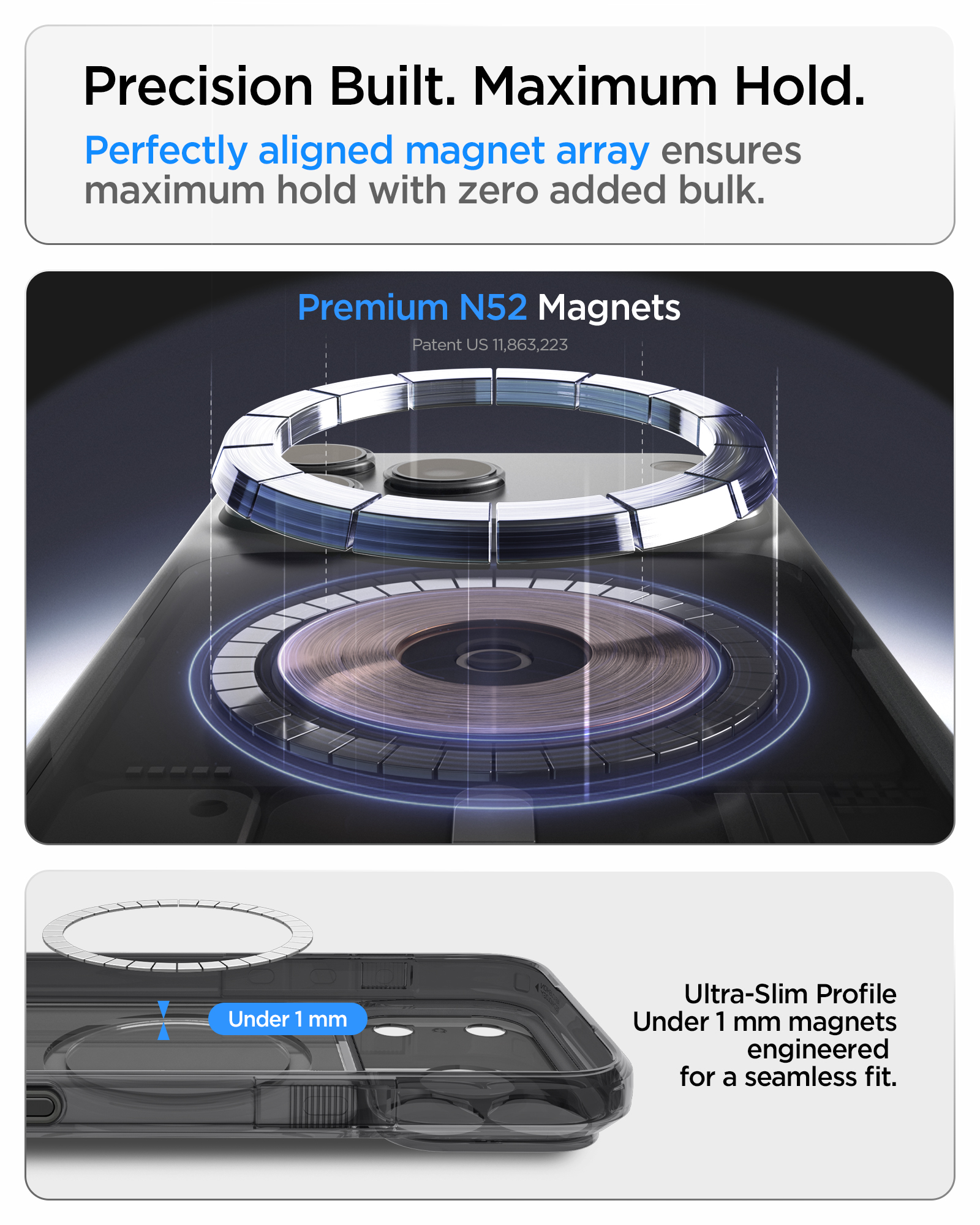 Etui Spigen Ultra Hybrid T Mag z MagSafe do iPhone 18 Pro, Matte Black (przydymiony-czarny)