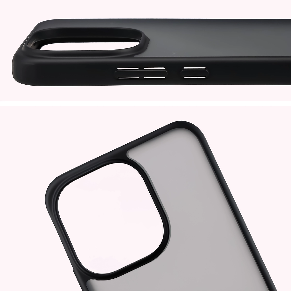 Pełne wycięcie i podwyższone krawędzie aparatu w etui Bizon Case Angelo do Xiaomi Redmi Note 17 Pro 5G