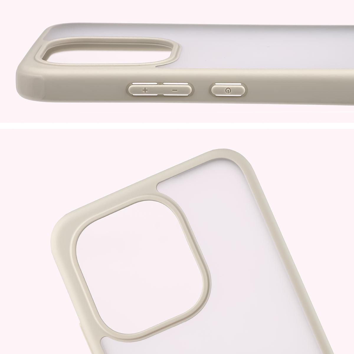 Pełne wycięcie i podwyższone krawędzie aparatu w etui Bizon Case Angelo do Xiaomi Redmi Note 17 5G