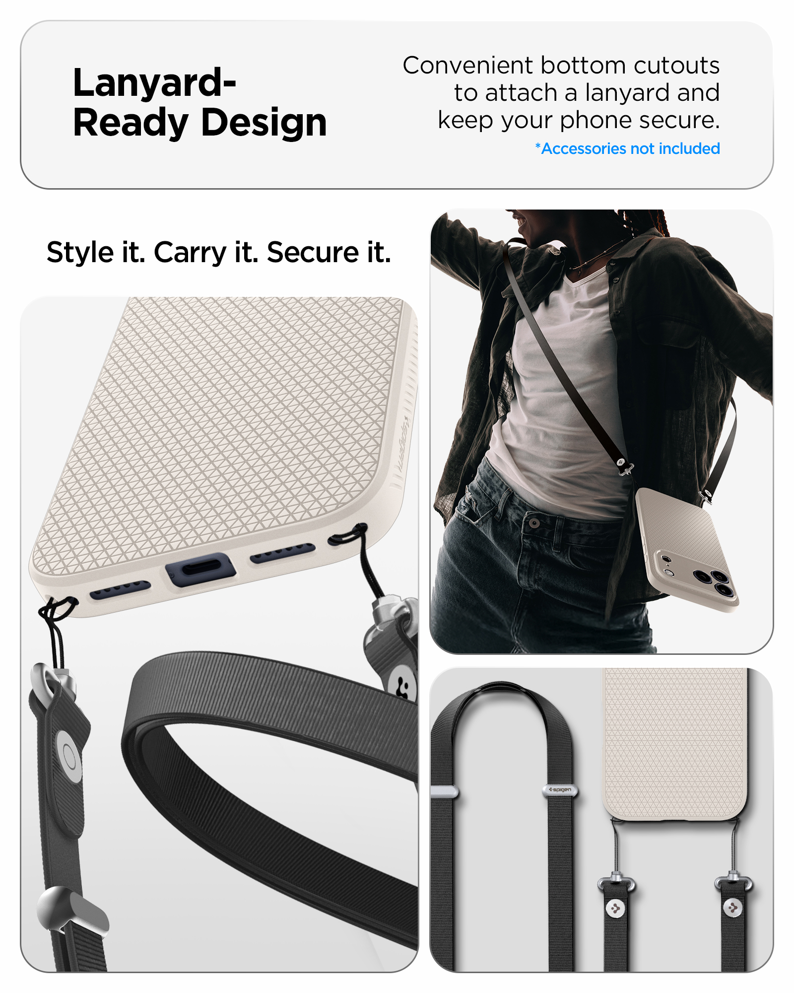 Etui Spigen Liquid Air do iPhone 18 Pro, Natural Titanium (beżowy)