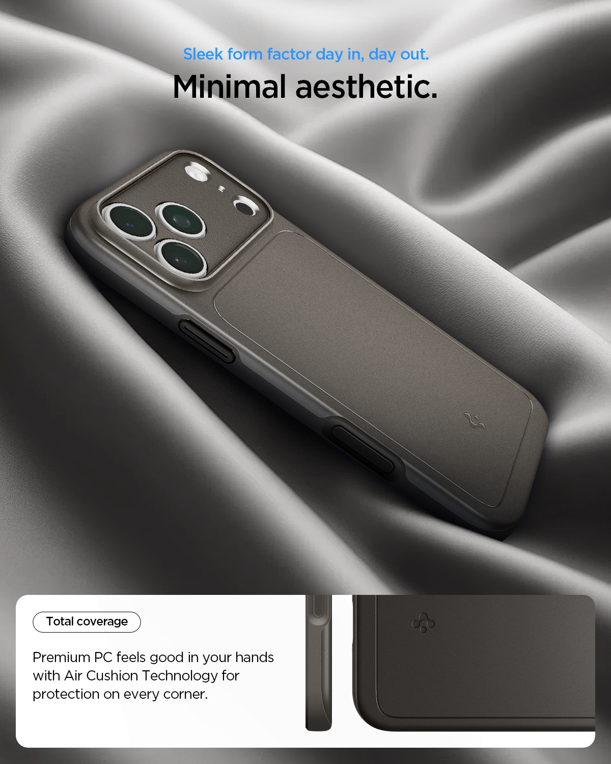 Etui Spigen Thin Fit Mag MagSafe do iPhone 18 Pro, Gunmetal (szary)
