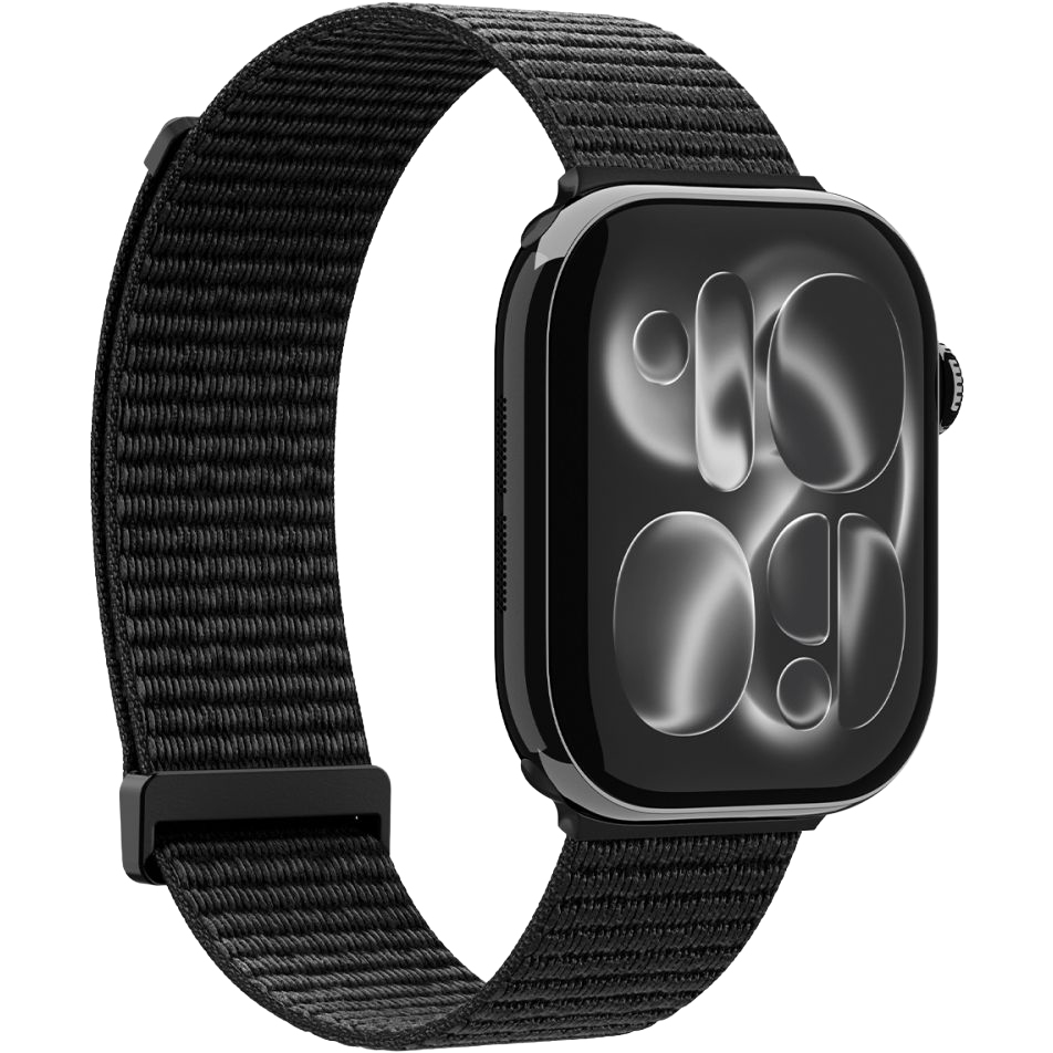 Spigen WBF01 , pasek nylonowy z rzepem wygodny stabilny, Black (czarny)