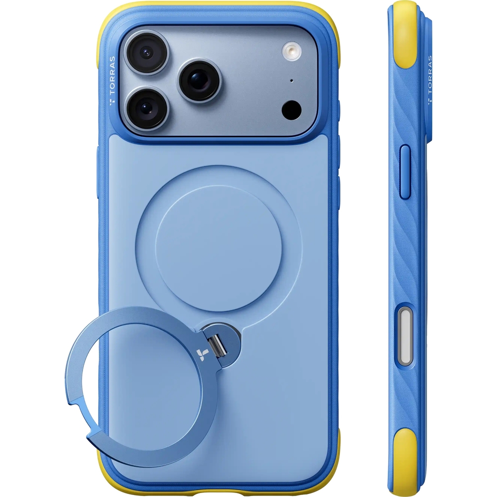 Etui TORRAS Ostand Q3 Rugg do iPhone 18 Pro / 17 Pro, Blue (niebieski)