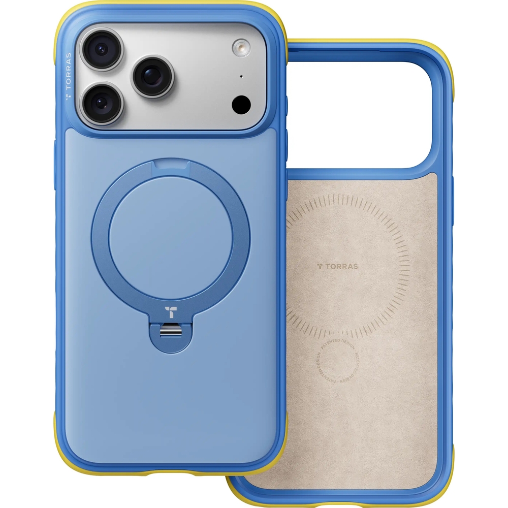 Etui TORRAS Ostand Q3 Rugg z obrotową podstawką 360° do iPhone 18 Pro / 17 Pro, Blue (niebieski)