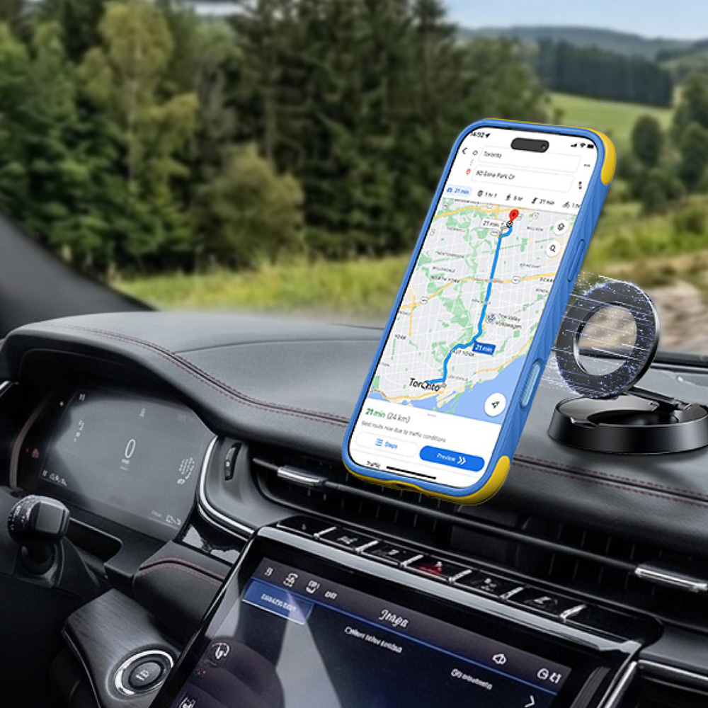 Etui TORRAS Ostand Q3 Rugg z magnetycznym pierścieniem MagSafe do iPhone 18 Pro / 17 Pro, Blue (niebieski)
