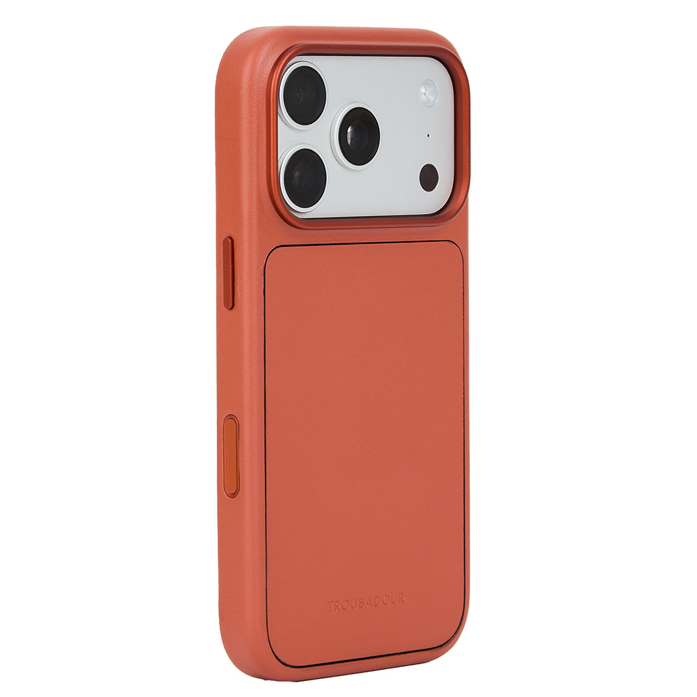 Troubadour Modular Leather Case, skóra patyna DriTan Gold Rating MagSafe, Terracotta (rdzawo-brązowy)