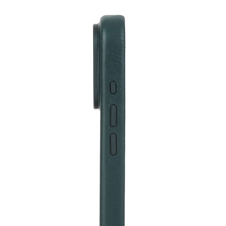 Troubadour Modular Leather Case, frezowany rant aparatu metalowe przyciski mikrofibra, Obsidian Green (ciemnozielon)