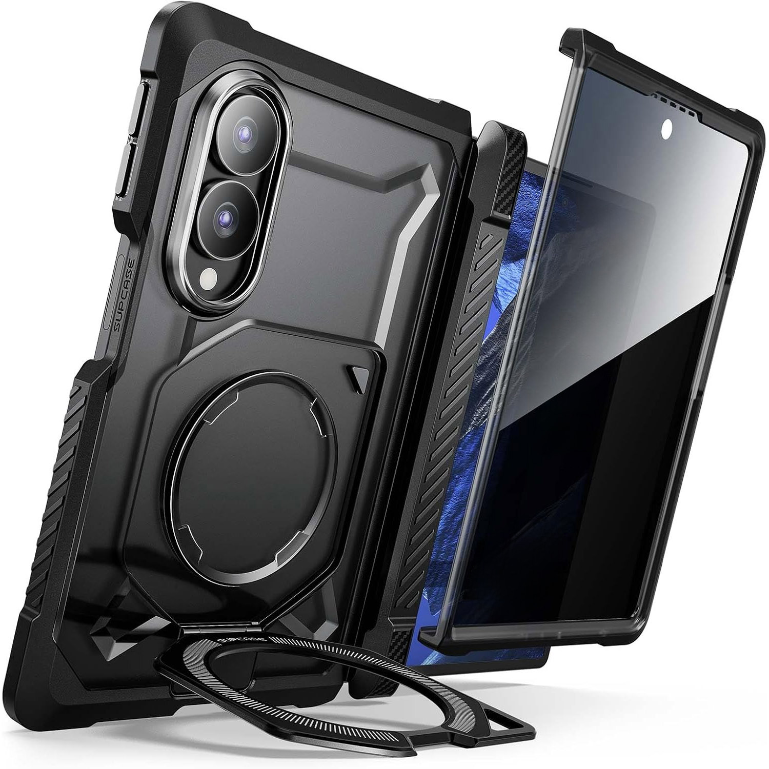 Etui pancerne Supcase UB Grip Mag do MagSafe do Galaxy Z Fold8, Black (przezroczysto-czarny)