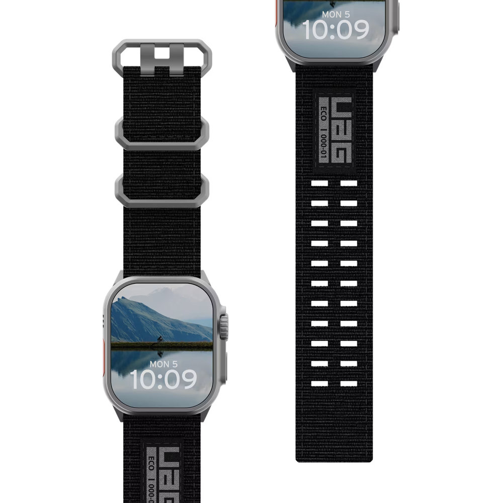 UAG Metropolis, stalowy pasek wytrzymały elegancki techniczny bezpieczny, Black (czarny)