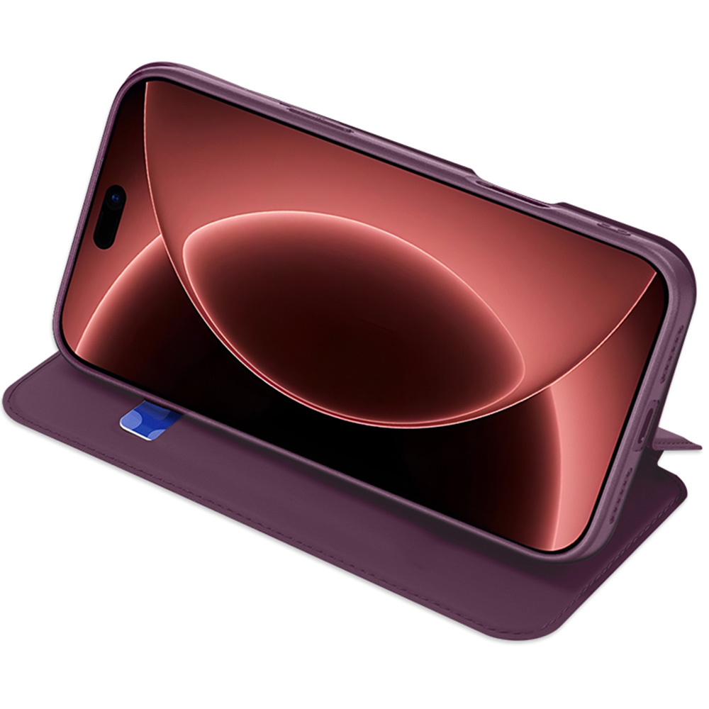 Etui z klapką Dux Ducis Skin Pro do iPhone 18 Pro Max / 17 Pro Max, Deep Cherry (burgundowy)