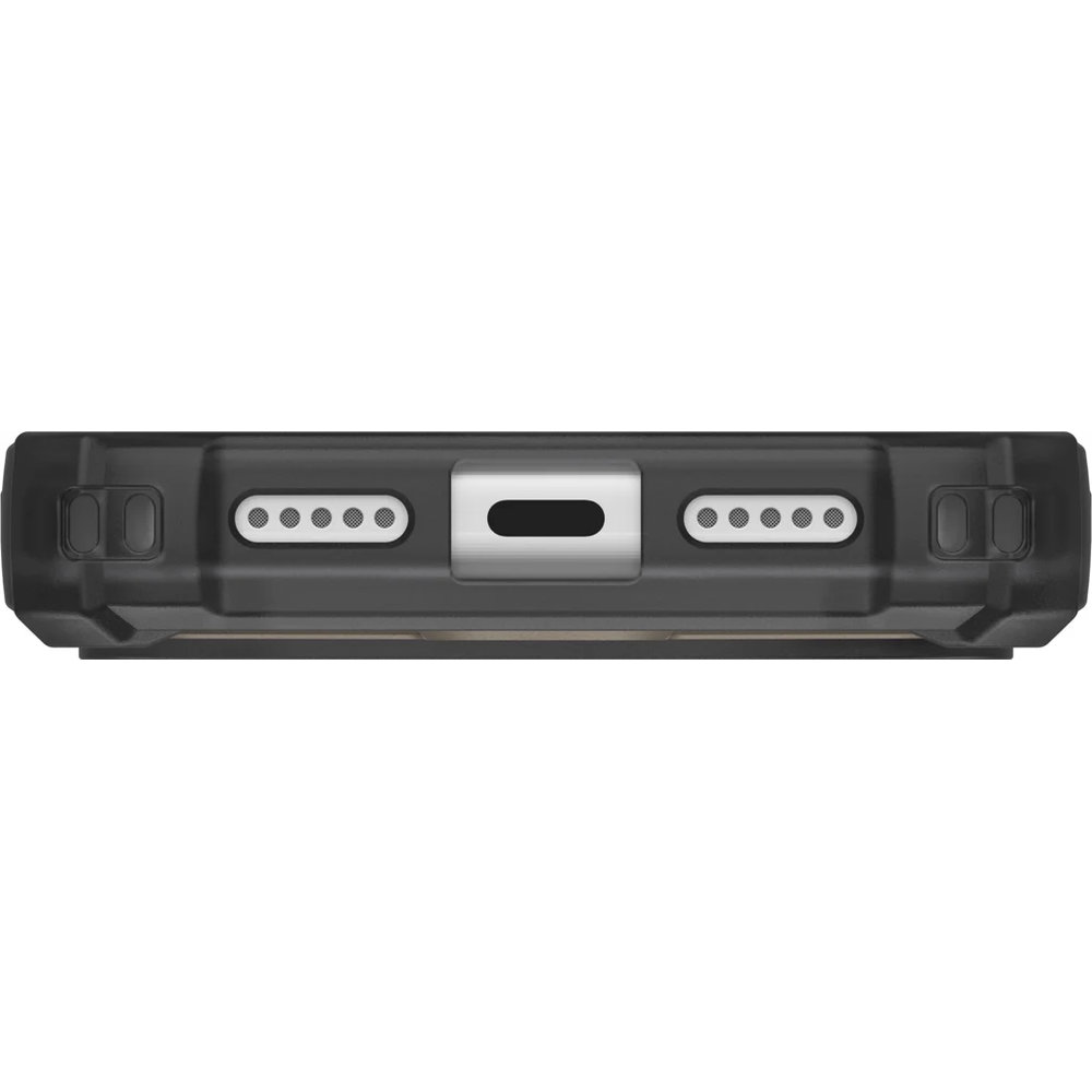 Etui pancerne z podstawką Urban Armor Gear Plasma XTE 360 do MagSafe do iPhone 18 Pro / 17 Pro, Ash/Titanium (przezroczysto-szare z tytanowym elementem)