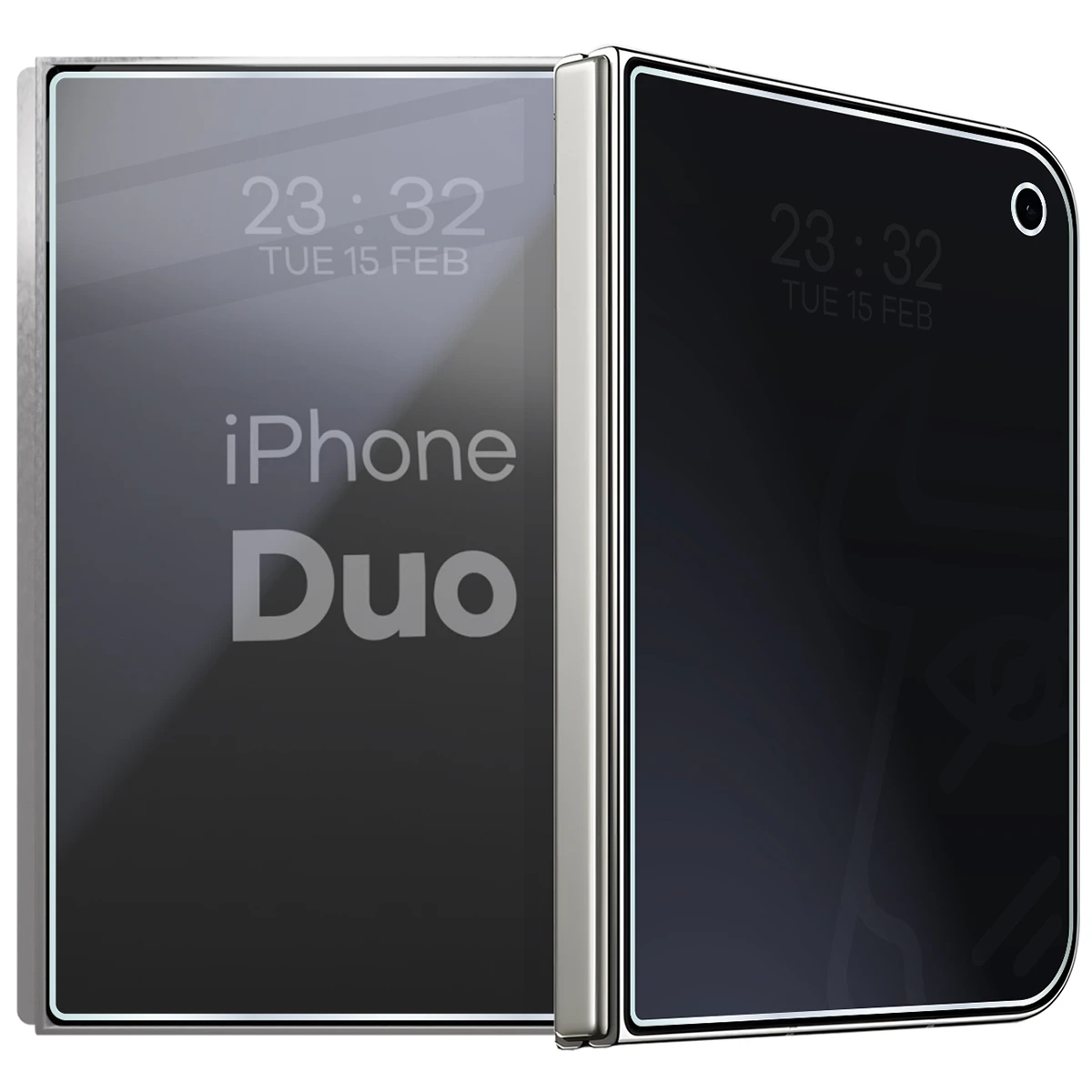Szkło hybrydowe prywatyzujące Bizon Hybrid Shadow do iPhone Duo